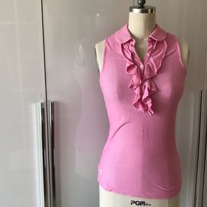 Lilly ruffle collared button up